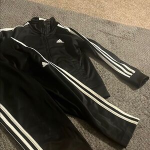 COPY - Adidas Black Tracksuit with White Stripes